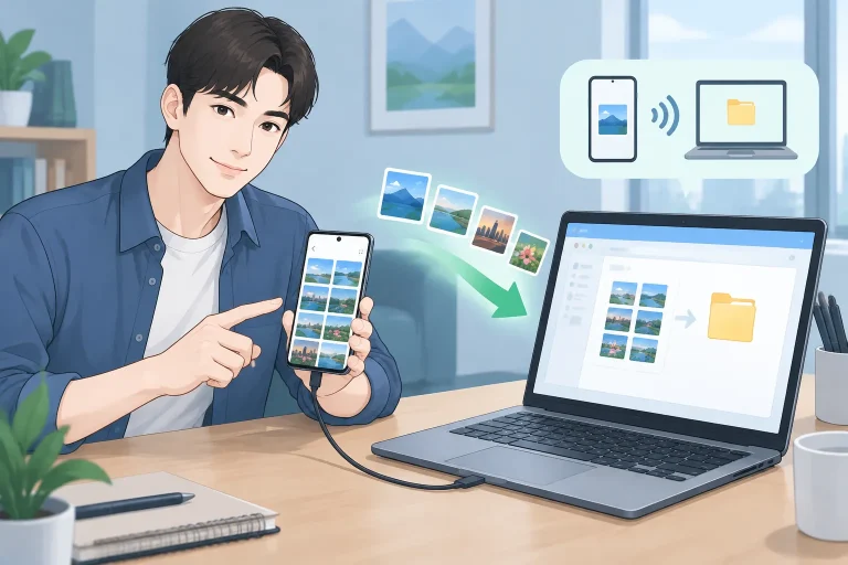 갤럭시 사진 PC로 옮기는 방법 설명 이미지
